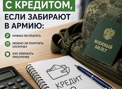 Что делать с кредитом если забирают в армию